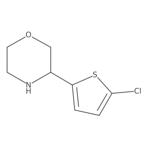 3-(5-Chlorothiophen-2-yl)morpholine结构式