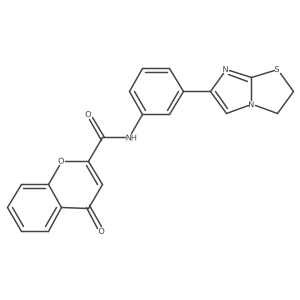 N-(3-(2,3-dihydroimidazo[2,1-b]thiazol-6-yl)phenyl)-4-oxo-4H-chromene-2-carboxamide Structure