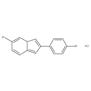 6-Bromo-2-(4-bromophenyl)imidazo[1,2-a]pyridine HCl结构式