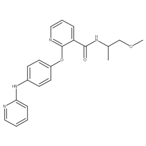 N-(1-methoxypropan-2-yl)-2-(4-(pyridin-2-ylamino)phenoxy)nicotinamide结构式
