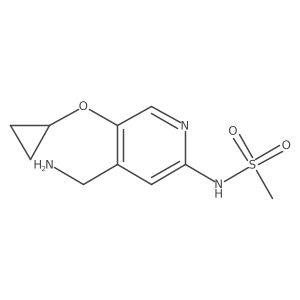 N-(4-(Aminomethyl)-5-cyclopropoxypyridin-2-YL)methanesulfonamide结构式