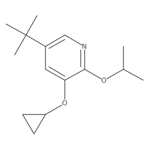 5-Tert-butyl-3-cyclopropoxy-2-isopropoxypyridine结构式