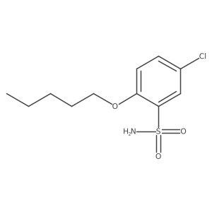 5-Chloro-2-pentyloxybenzenesulfonamide Structure