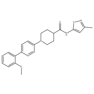 1-[6-(2-methoxyphenyl)pyridazin-3-yl]-N-(3-methyl-1,2-thiazol-5-yl)piperidine-4-carboxamide结构式