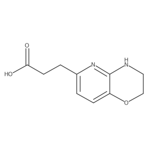 2H-Pyrido[3,2-b]-1,4-oxazine-6-propanoic acid, 3,4-dihydro-结构式