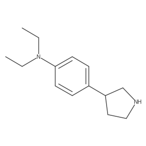 N,N-diethyl-4-(pyrrolidin-3-yl)aniline结构式