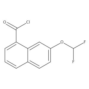 2-(Difluoromethoxy)naphthalene-8-carbonyl chloride结构式