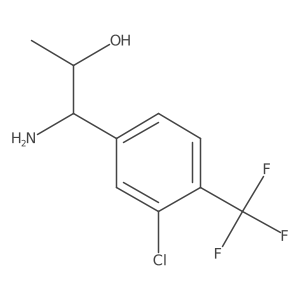 (1S,2S)-1-Amino-1-[3-chloro-4-(trifluoromethyl)phenyl]propan-2-OL Structure