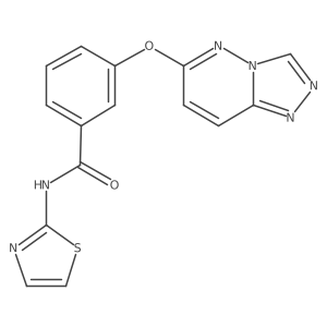 N-(1,3-thiazol-2-yl)-3-([1,2,4]triazolo[4,3-b]pyridazin-6-yloxy)benzamide Structure