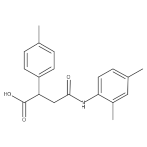 Benzeneacetic acid, I+/--[2-[(2,4-dimethylphenyl)amino]-2-oxoethyl]-4-methyl- Structure