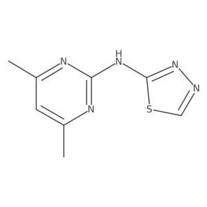 4,6-Dimethyl-N-1,3,4-thiadiazol-2-yl-2-pyrimidinamine Structure