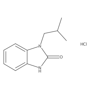 1-Isobutyl-1,3-dihydro-benzoimidazol-2-one hydrochloride Structure