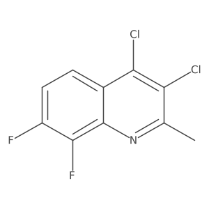 3,4-Dichloro-7,8-difluoro-2-methylquinoline结构式
