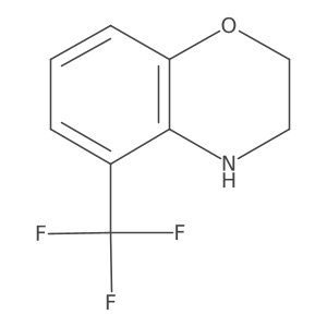 3,4-Dihydro-5-(trifluoromethyl)-2H-1,4-benzoxazine结构式