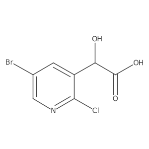 2-(5-Bromo-2-chloropyridin-3-yl)-2-hydroxyacetic acid结构式