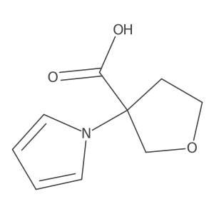 3-(1H-pyrrol-1-yl)oxolane-3-carboxylic acid结构式