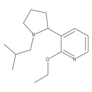 2-Ethoxy-3-(1-isobutylpyrrolidin-2-yl)pyridine结构式