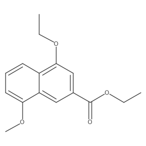Ethyl 4-ethoxy-8-methoxy-2-naphthoate Structure