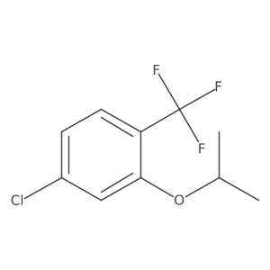 4-Chloro-2-isopropoxy-1-(trifluoromethyl)benzene结构式