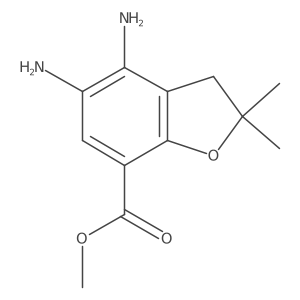 Methyl 4,5-diamino-2,2-dimethyl-2,3-dihydro-1-benzofuran-7-carboxylate Structure