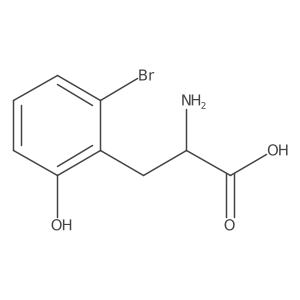 2-Amino-3-(2-bromo-6-hydroxyphenyl)propanoic acid Structure