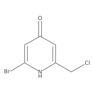 2-Bromo-6-(chloromethyl)pyridin-4-OL Structure
