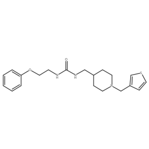 1-(2-Phenoxyethyl)-3-((1-(thiophen-3-ylmethyl)piperidin-4-yl)methyl)urea Structure