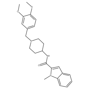 N-[1-(3,4-dimethoxybenzyl)piperidin-4-yl]-1-methyl-1H-indole-2-carboxamide Structure