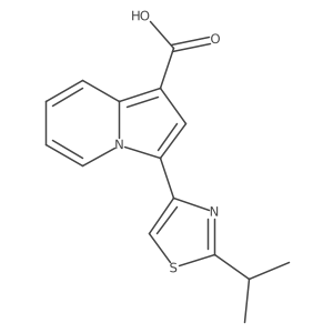 3-(2-Isopropylthiazol-4-yl)indolizine-1-carboxylic acid Structure