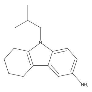 9-isobutyl-2,3,4,9-tetrahydro-1H-carbazol-6-amine Structure