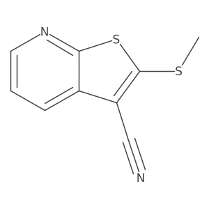 2-(Methylthio)thieno[2,3-b]pyridine-3-carbonitrile Structure