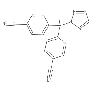 4,4a(2)-(Fluoro-2H-tetrazol-2-ylmethylene)bis[benzonitrile] Structure