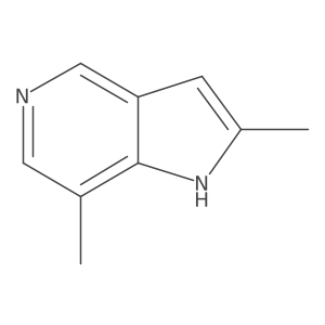 2,7-Dimethyl-1H-pyrrolo[3,2-c]pyridine结构式