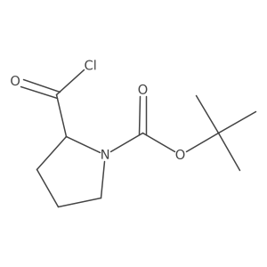 tert-Butyl 2-(carbonochloridoyl)-pyrrolidine-1-carboxylate结构式