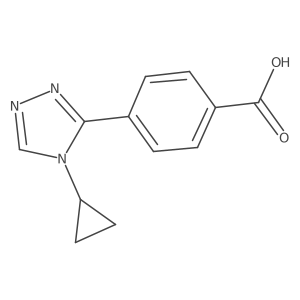 4-(4-cyclopropyl-4H-1,2,4-triazol-3-yl)benzoic acid结构式