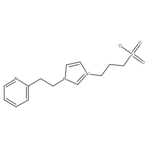 1-[2-(pyridin-2-yl)ethyl]-3-(3-sulfonatopropyl)-1H-imidazol-3-ium结构式