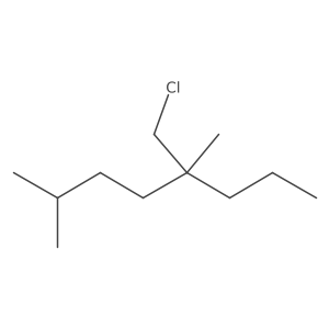 5-(Chloromethyl)-2,5-dimethyloctane结构式