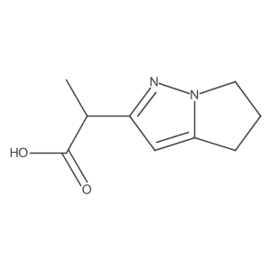2-(5,6-Dihydro-4H-pyrrolo[1,2-b]pyrazol-2-yl)propanoic acid Structure