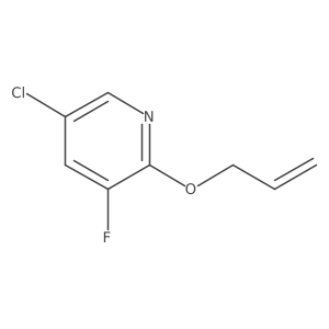 5-Chloro-3-fluoro-2-(prop-2-en-1-yloxy)pyridine结构式