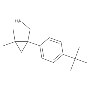 [1-(4-Tert-butylphenyl)-2,2-dimethylcyclopropyl]methanamine Structure