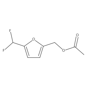 (5-(Difluoromethyl)furan-2-yl)methyl acetate Structure