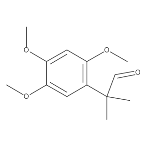 2-Methyl-2-(2,4,5-trimethoxyphenyl)propanal结构式