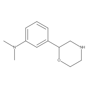 N,N-dimethyl-3-(morpholin-2-yl)aniline Structure