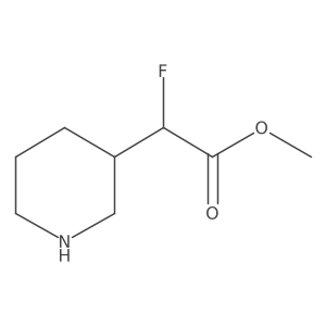 Methyl 2-fluoro-2-(piperidin-3-yl)acetate Structure