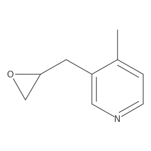 4-Methyl-3-[(oxiran-2-yl)methyl]pyridine Structure