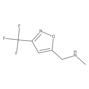 N-Methyl-1-(3-(trifluoromethyl)isoxazol-5-yl)methanamine Structure