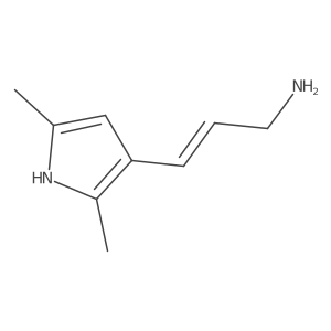 3-(2,5-dimethyl-1H-pyrrol-3-yl)prop-2-en-1-amine结构式