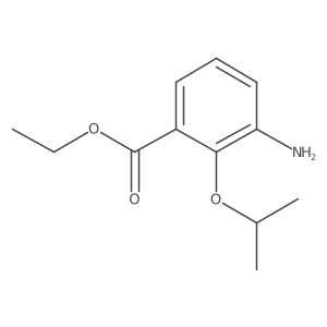 Ethyl 3-amino-2-(propan-2-yloxy)benzoate结构式