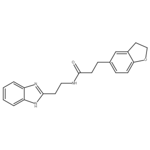 N-[2-(1H-benzimidazol-2-yl)ethyl]-3-(2,3-dihydro-1-benzofuran-5-yl)propanamide结构式