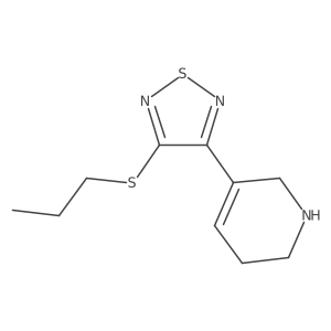 1,2,3,6-Tetrahydro-5-[4-(propylthio)-1,2,5-thiadiazol-3-yl]pyridine Structure